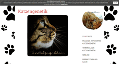 Desktop Screenshot of katzengenetik.com