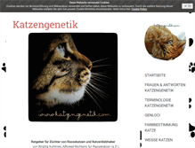Tablet Screenshot of katzengenetik.com